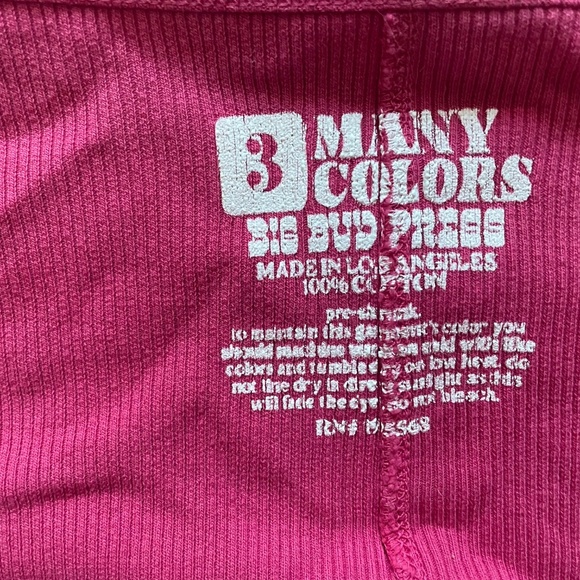 Big Bud Press Hot Pink Wrap Top - Picture 2 of 5